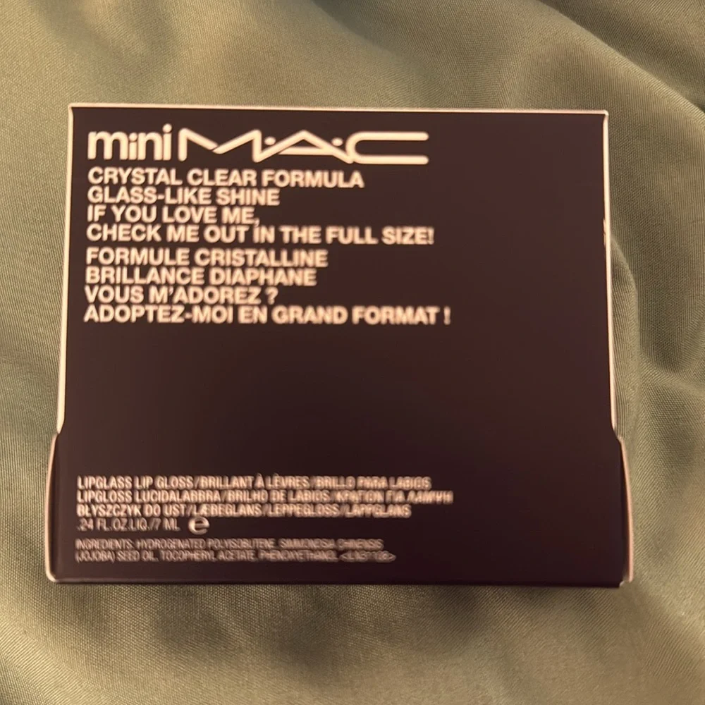 🆕 MAC Cosmetics LIPGLASS CLEAR / MINI M·A·C